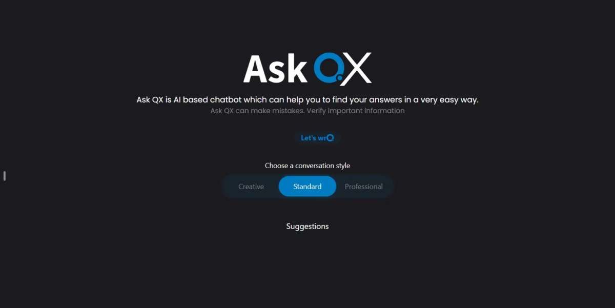 Ask QX AI